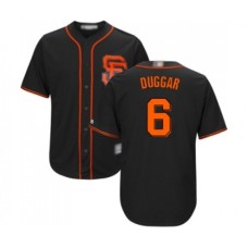 Men's San Francisco Giants #6 Steven Duggar Replica Black Alternate Cool Base Baseball Jersey