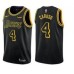 Men's Nike Los Angeles Lakers #4 Alex Caruso Swingman Black NBA Stitched Jersey - City Edition