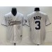 Men's New York Yankees #3 Babe Ruth White Cool Base Stitched Baseball Jersey