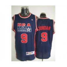 1992 Olympics Team USA #9 Michael Jordan Navy Blue Swingman Stitched Jersey