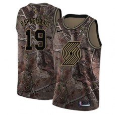 Men's Nike Portland Trail Blazers #19 Georgios Papagiannis Swingman Camo Realtree Collection NBA Jersey