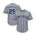 Men's San Diego Padres #25 Nick Margevicius Authentic Grey Road Cool Base Baseball Player Stitched Jersey