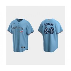 Men's Blue Jays 68 Jordan Romano Powder Blue Replica Stitched Jersey