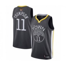 Men's Golden State Warriors #11 Klay Thompson Swingman Black 2019 Basketball Finals Bound Basketball Jersey - Statement Edition