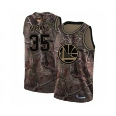 Men's Golden State Warriors #35 Kevin Durant Swingman Camo Realtree Collection Basketball 2019 Basketball Finals Bound Jersey