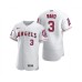 Men's Los Angeles Angels #3 Waylor Ward White Flex Base Stitched Jersey