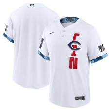 Men's Cincinnati Reds Blank Nike White 2021 MLB All-Star Game Replica Stitched Jersey