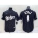 Men's Los Angeles Dodgers #67 Vin Scully Black Stitched MLB Cool Base Fashion Jersey