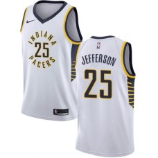 Men's Nike Indiana Pacers #25 Al Jefferson Swingman White NBA Jersey - Association Edition