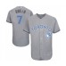 Men's Toronto Blue Jays #7 Richard Urena Authentic Gray 2016 Father's Day Fashion Flex Base Baseball Player Stitched Jersey