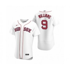 Men's Boston Red Sox #9 Ted Williams Nike White Authentic 2020 Home Stitched Jersey