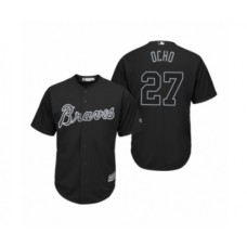 Men's Atlanta Braves #27 Austin Riley Ocho Black 2019 Players' Weekend Replica Stitched Jersey