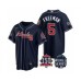 Men's Atlanta Braves #5 Freddie Freeman 2021 Navy World Series With 150th Anniversary Patch Cool Base Baseball Stitched Jersey