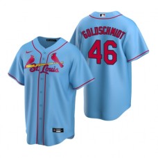 Men's Nike St. Louis Cardinals #46 Paul Goldschmidt Light Blue Alternate Stitched Baseball Jersey