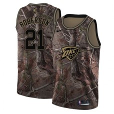 Men's Nike Oklahoma City Thunder #21 Andre Roberson Swingman Camo Realtree Collection NBA Jersey