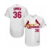 Men's St. Louis Cardinals #36 Austin Gomber White Home Flex Base Authentic Collection Baseball Player Stitched Jersey