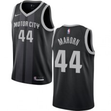 Men's Nike Detroit Pistons #44 Rick Mahorn Swingman Black NBA Jersey - City Edition