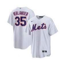 Men's New York Mets #35 Justin Verlander White Stitched MLB Cool Base Nike Jersey