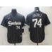 Men's Nike Chicago White Sox #74 Eloy Jimenez Black Alternate Stitched Jersey