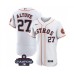 Men's Houston Astros #27 Jose Altuve White 2022 World Series Champions Flex Base Stitched Baseball Jersey