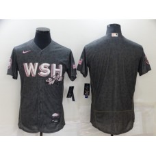 Men's Washington Nationals Blank Gray 2022 City Connect Replica Player Stitched Jersey