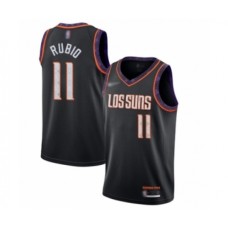 Men's Phoenix Suns #11 Ricky Rubio Swingman Black Basketball Stitched Jersey - 2019 20 City Edition