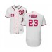 Men's Washington Nationals #23 Erick Fedde White Home Flex Base Authentic Collection Baseball Player Stitched Jersey