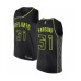 Men's Atlanta Hawks #31 Chandler Parsons Authentic Black Basketball Stitched Jersey - City Edition