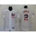 Men's Nike New York Yankees #2 Derek Jeter White 2020 Stars & Stripes 4th of July Stitched Jersey