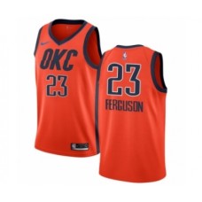 Men's Nike Oklahoma City Thunder #23 Terrance Ferguson Orange Swingman Jersey - Earned Edition