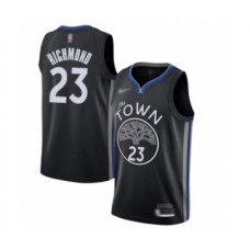 Men's Golden State Warriors #23 Mitch Richmond Swingman Black Basketball Stitched Jersey - 2019 20 City Edition