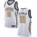 Men's Nike Atlanta Hawks #18 Miles Plumlee Swingman White NBA Jersey - City Edition