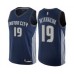 Men's Detroit Pistons #19 Sviatoslav Mykhailiuk Authentic Navy Blue Basketball Jersey - City Edition