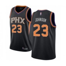 Men's Phoenix Suns #23 Cameron Johnson Authentic Black Basketball Stitched Jersey Statement Edition