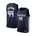 Men's Dallas Mavericks #44 Justin Jackson Authentic Navy Finished Basketball Stitched Jersey - Statement Edition