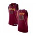 Men's Cleveland Cavaliers #10 Darius Garland Authentic Maroon Basketball Jersey - Icon Edition