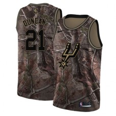 Men's Nike San Antonio Spurs #21 Tim Duncan Swingman Camo Realtree Collection NBA Jersey