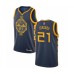 Men's Golden State Warriors #21 Jonas Jerebko Swingman Navy Blue Basketball Jersey - City Edition