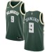 Men's Nike Milwaukee Bucks #9 Donte DiVincenzo Swingman Green NBA Jersey - Icon Edition