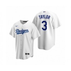 Men's Los Angeles Dodgers #3 Chris Taylor Nike White Replica Home Stitched Jersey