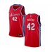 Men's Philadelphia 76ers #42 Al Horford Swingman Red Basketball Jersey Statement Edition