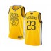 Men's Golden State Warriors #23 Mitch Richmond Yellow Swingman 2019 Basketball Finals Bound Jersey - Earned Edition