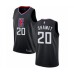 Men's Los Angeles Clippers #20 Landry Shamet Authentic Black Basketball Jersey Statement Edition