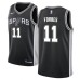 Men's Nike San Antonio Spurs #11 Bryn Forbes Swingman Black NBA Jersey - Icon Edition