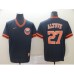 Men's Nike Houston Astros #27 Jose Altuve Navy Cooperstown Collection Stitched Jersey