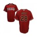 Men's Arizona Diamondbacks #28 Steven Souza Replica Red Brick Alternate Cool Base Baseball Jersey