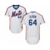 Men's New York Mets #64 Chris Flexen White Alternate Flex Base Authentic Collection Baseball Player Stitched Jersey