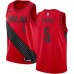 Men's Nike Portland Trail Blazers #5 Seth Curry Swingman Red NBA Jersey Statement Edition