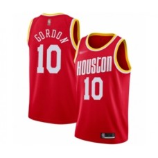 Men's Houston Rockets #10 Eric Gordon Swingman Red Hardwood Classics Finished Basketball Stitched Jersey