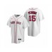 Men's Boston Red Sox #15 Dustin Pedroia Nike White Replica Home Stitched Jersey